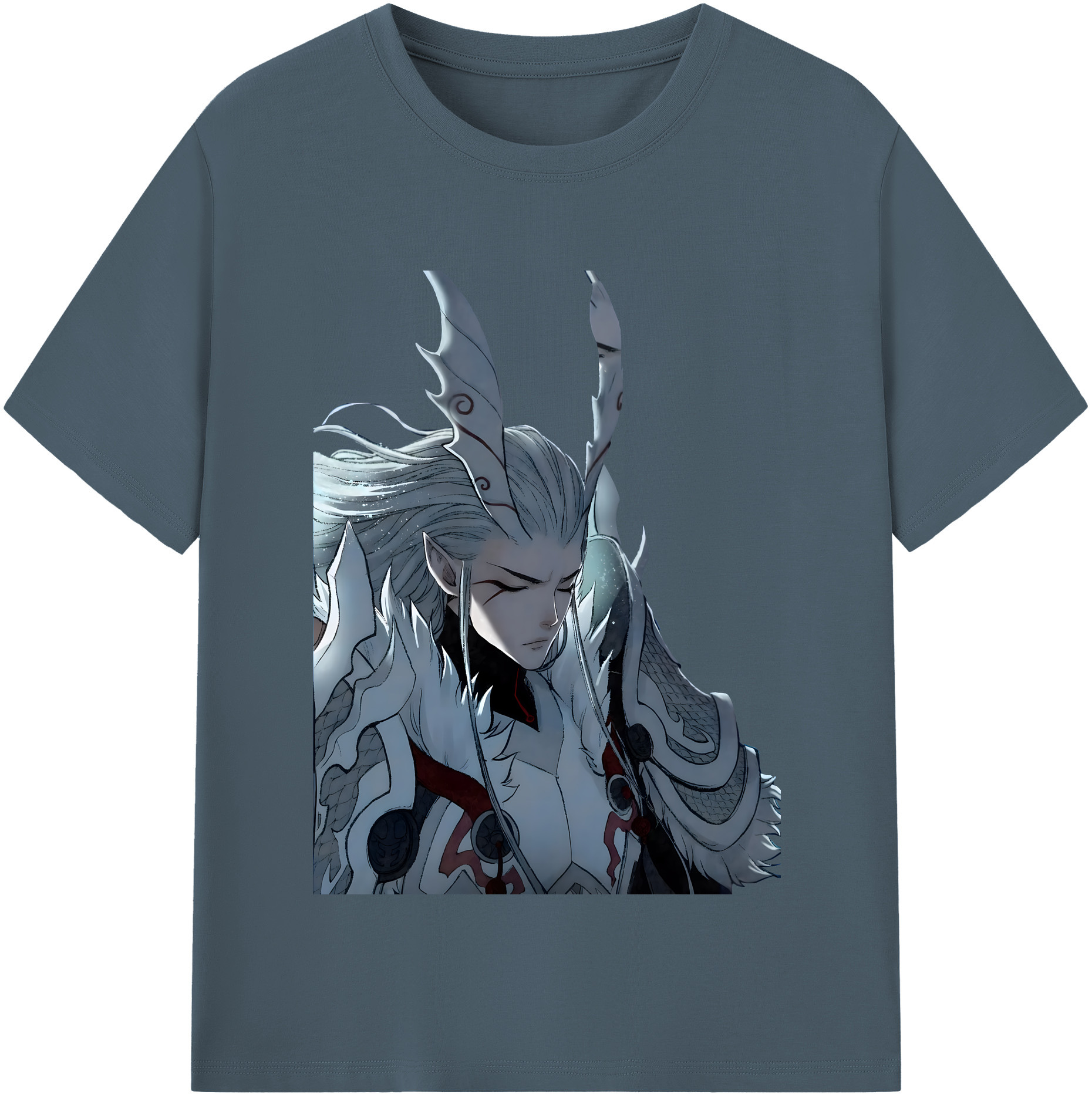 （画像用） Ne Zha 2 ナタ 魔童の大暴れ 綿100％半袖Tシャツ（フロントプリント）